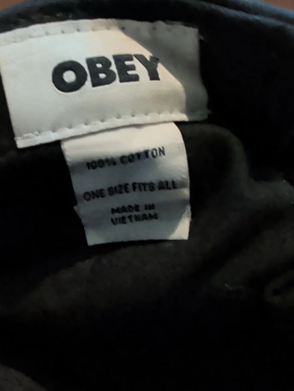 Obey Black Kids Cap with Orange Logo and Yellow Crab Embroidery